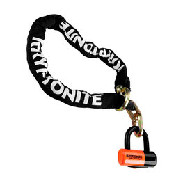 KRYPTONITE bike lock - NEW YORK NOOSE - white/orange/black