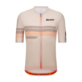 SANTINI Cycling short sleeve jersey - IDEA - beige