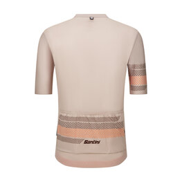 SANTINI Cycling short sleeve jersey - IDEA - beige
