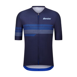 SANTINI Cycling short sleeve jersey - IDEA - blue