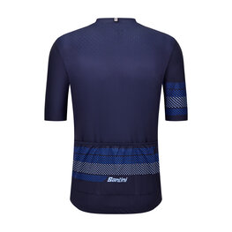 SANTINI Cycling short sleeve jersey - IDEA - blue