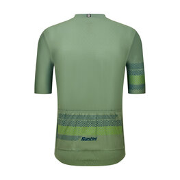 SANTINI Cycling short sleeve jersey - IDEA - green