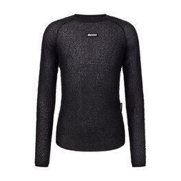 SANTINI Cycling long sleeve t-shirt - ALPHA - black
