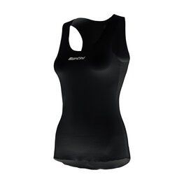 SANTINI Cycling tank top - DRY LADY - black