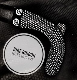 BIKERIBBON handlebar tape - REFLECTIVE - black