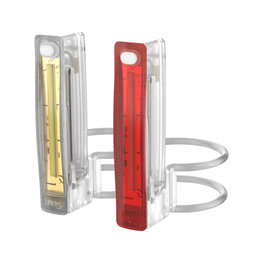 KNOG set of lights - PLUS TWINPACK - transparent