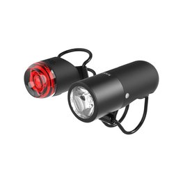 KNOG set of lights - PLUGGER TWINPACK - black