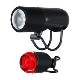 KNOG set of lights - PLUGGER TWINPACK - black