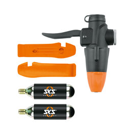 SKS pump accessories - TUBELESS HEAD SET - black/orange