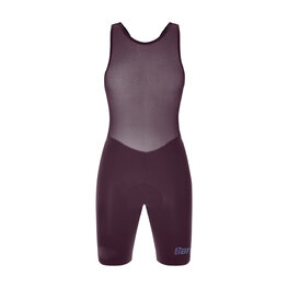 SANTINI Cycling bib shorts - UNICO EDGE - bordeaux