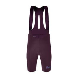 SANTINI Cycling bib shorts - UNICO EDGE - bordeaux