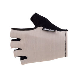 SANTINI Cycling fingerless gloves - TACT - beige