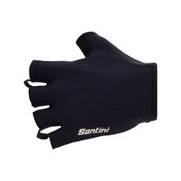 SANTINI Cycling fingerless gloves - 3D - black