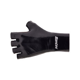SANTINI Cycling fingerless gloves - MADSS AERO - black