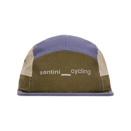 SANTINI Cycling hat - FLAT - brown/blue