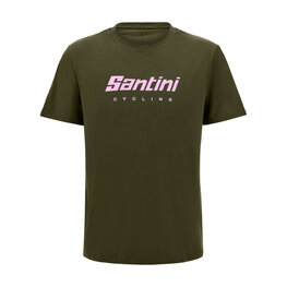 SANTINI Cycling short sleeve t-shirt - BRAND - green