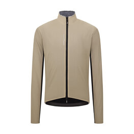 SANTINI Cycling windproof jacket - ALPHA INSULATED - beige