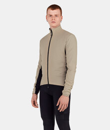 SANTINI Cycling windproof jacket - ALPHA INSULATED - beige