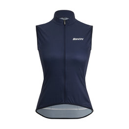 SANTINI Cycling gilet - NEBULA - blue
