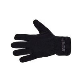 SANTINI Cycling long-finger gloves - PILE - black