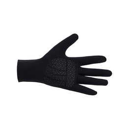 SANTINI Cycling long-finger gloves - ALDO - black