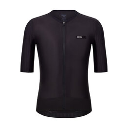 SANTINI Cycling short sleeve jersey - AERO RACE - black