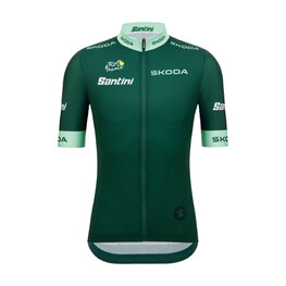SANTINI Cycling short sleeve jersey - TDF FAN BEST SPRINTER - green