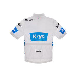 SANTINI Cycling short sleeve jersey - TDF BEST YOUNG RIDER - white