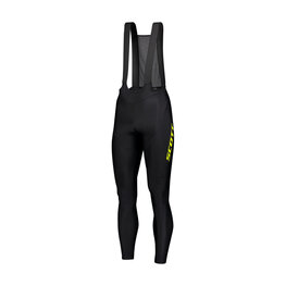 SCOTT Cycling long bib trousers - RC PRO W/O PAD - black/yellow