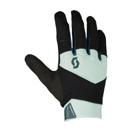 SCOTT Cycling long-finger gloves - ENDURO - green/black