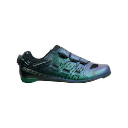 SCOTT Cycling shoes - TRI CARBON - black/green/blue
