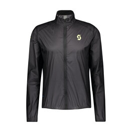 SCOTT Cycling windproof jacket - RC RUN WB - black/yellow
