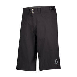 SCOTT Cycling shorts without bib - TRAIL FLOW W/PAD - black