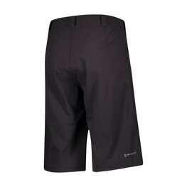SCOTT Cycling shorts without bib - TRAIL FLOW W/PAD - black