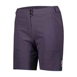 SCOTT Cycling shorts without bib - ENDURANCE LS/FIT W/PAD W - purple