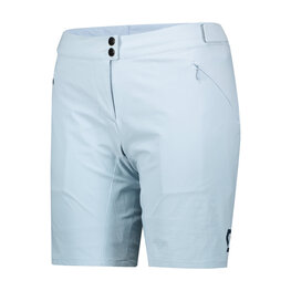 SCOTT Cycling shorts without bib - ENDURANCE LS/FIT W/PAD W - light blue