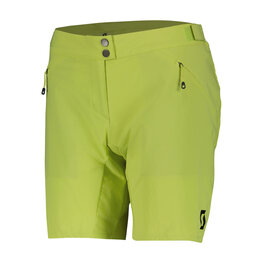 SCOTT Cycling shorts without bib - ENDURANCE LS/FIT W/PAD W - yellow