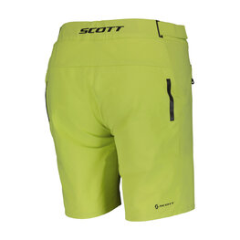 SCOTT Cycling shorts without bib - ENDURANCE LS/FIT W/PAD W - yellow