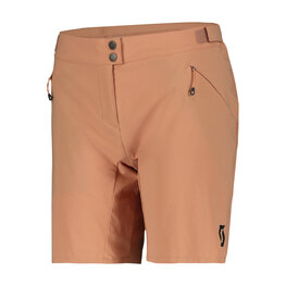 SCOTT Cycling shorts without bib - ENDURANCE LS/FIT W/PAD W - beige