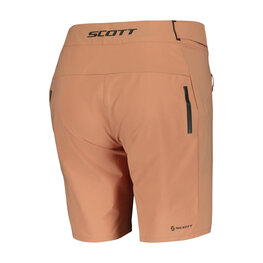 SCOTT Cycling shorts without bib - ENDURANCE LS/FIT W/PAD W - beige
