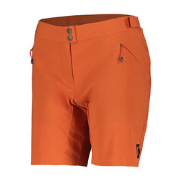 SCOTT Cycling shorts without bib - ENDURANCE LS/FIT W/PAD W - orange