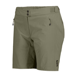 SCOTT Cycling shorts without bib - ENDURANCE LS/FIT W/PAD W - green
