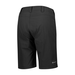 SCOTT Cycling shorts without bib - TRAIL FLOW W/PAD - black