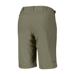 SCOTT Cycling shorts without bib - TRAIL FLOW W/PAD W - green