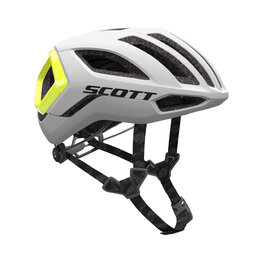 SCOTT Cycling helmet - CENTRIC PLUS - white/yellow