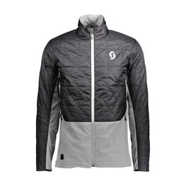 SCOTT Cycling windproof jacket - INSULOFT HYBRID FT - black/grey