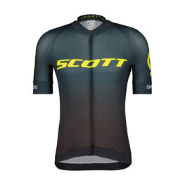 SCOTT Cycling short sleeve jersey - PRO - black/blue