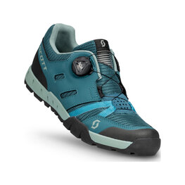 SCOTT Cycling shoes - SPORT CRUS-R FLAT W - green/blue