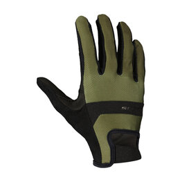 SCOTT Cycling long-finger gloves - GRAVEL - green/black