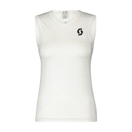SCOTT Cycling sleeve less t-shirt - UNDERWEAR CARBON W - white